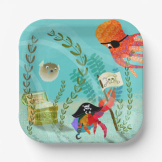 Fun Ocean Friends Kids Party Paper Plate