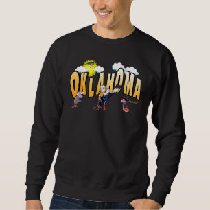 Fun Oklahoma State Bird Scissor Tail, Armadillo, A Sweatshirt