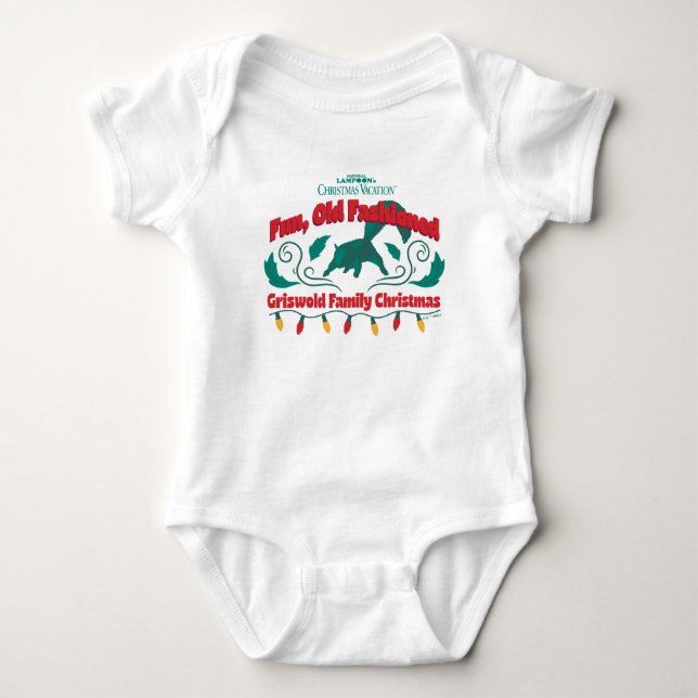Fun, Old Fashioned Griswold Family Christmas Baby Bodysuit (Front)