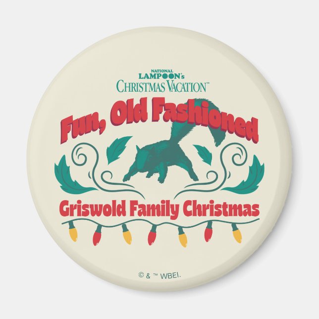 Fun, Old Fashioned Griswold Family Christmas Magnet (Front)