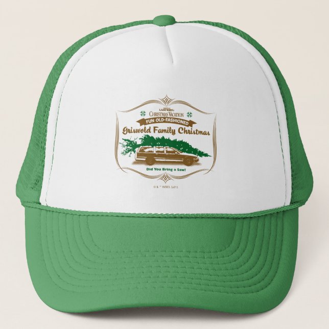 Fun Old-Fashioned Griswold Family Christmas Trucker Hat (Front)