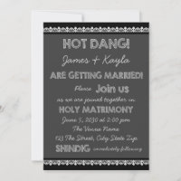 Fun Old School Rustic Chalkboard Country Wedding