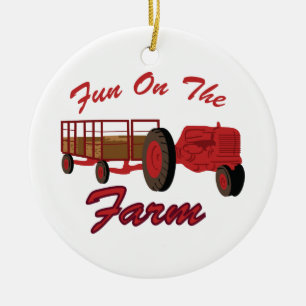 Fun On Farm Ceramic Tree Decoration