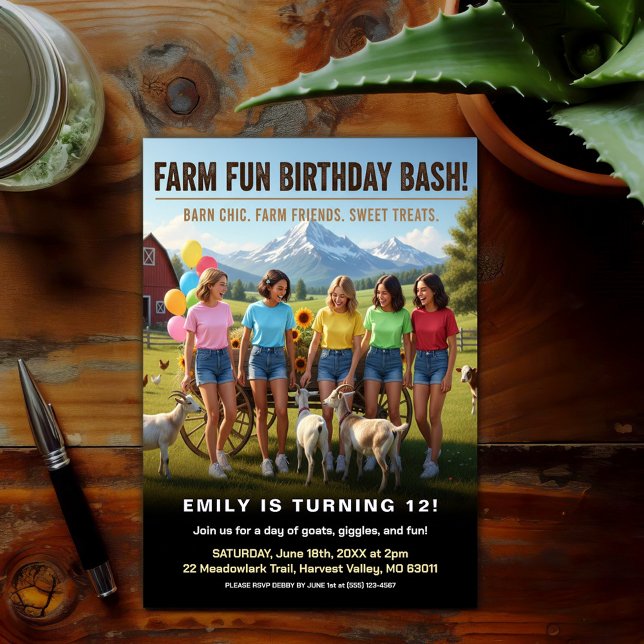 Fun on the Farm Birthday Bash Invitation (Creator Uploaded)