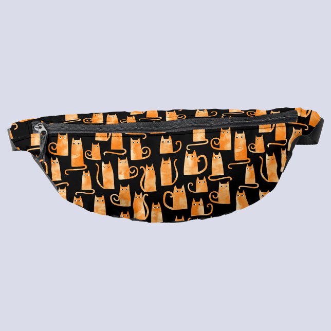 Fun Orange Cat Bum Bags (Orange ginger cat fanny pack)
