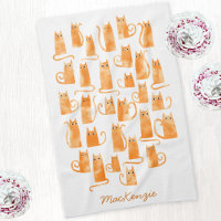 Fun Orange Ginger Cat Personalised