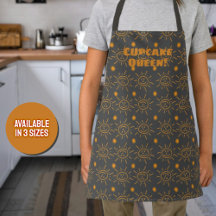 Fun Orange Hand Drawn Sun Pattern Custom