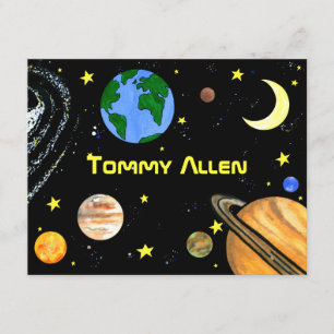 Fun Outer Space Note Card