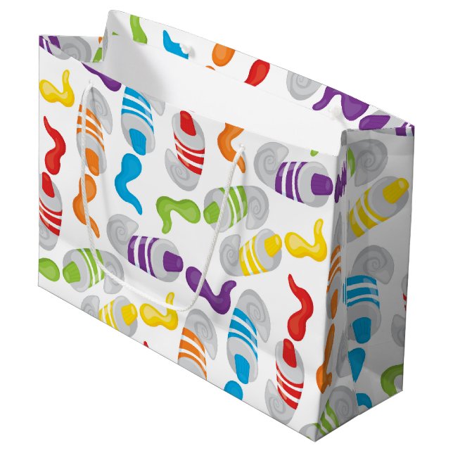 Fun Paint Party large gift bag (Front Angled)