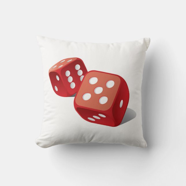 Fun Pair of Dice Cushion (Front)