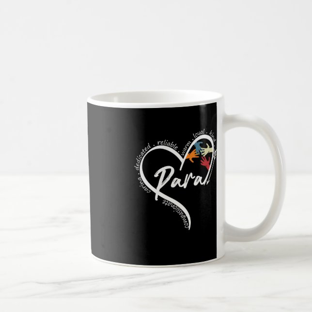 Fun Paraprofessional Graphic Tees Tops Back To Sch Coffee Mug (Right)