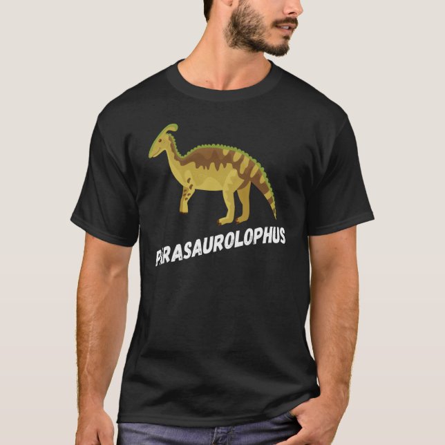 Fun Parasaurolophus Dinosaur T-Shirt (Front)