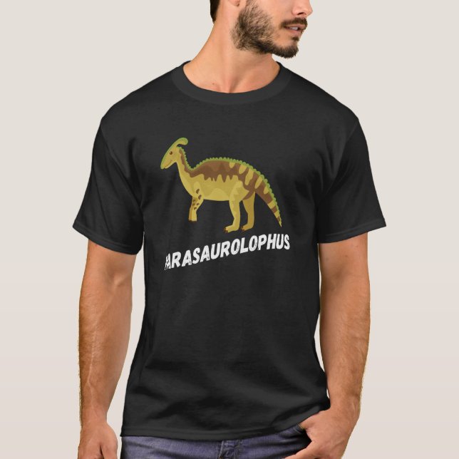 Fun Parasaurolophus Dinosaur T-Shirt (Front)