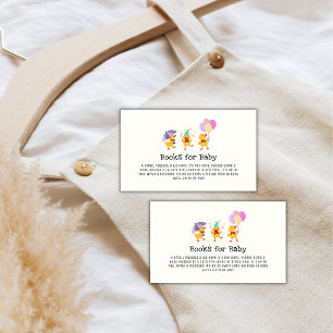 Fun Party Little Duckling Books For Baby Shower Enclosure Card