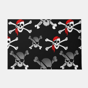 Fun Party Pirate Pattern  Doormat