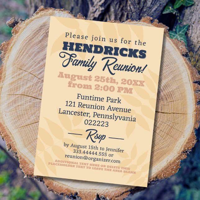 Fun, pastel and blue Family Reunion Save the Date  Invitation (Family Reunion Invitation)