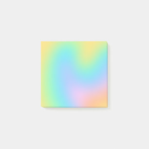 Fun Pastel Rainbow Gradient Post-it Notes