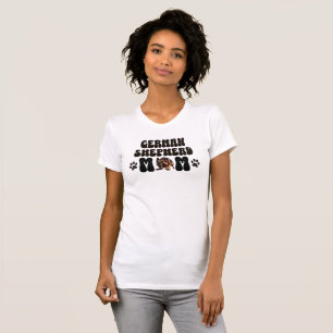 Fun Pawprints German Shepherd Mum T-Shirt