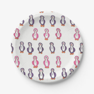Fun Penguin Paper Plates