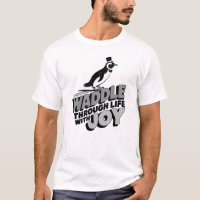 Fun Penguin Waddle Through Life with Joy Design