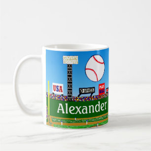 Fun Personalised Baseball Mug Boy Sports Gift
