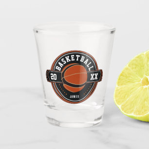Fun Personalised Basketball Theme  Shot Glass