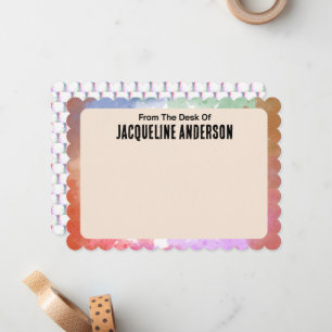 Fun Personalised Colourful Pastel Border Card