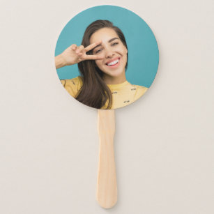 Fun Personalised Face on a Stick Photo Prop Hand Fan