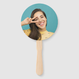 Fun Personalised Face on a Stick Photo Prop Hand Fan