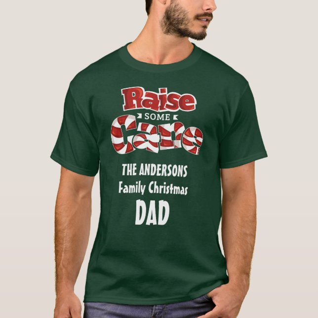 Fun Personalised Family Christmas Matching Novelty T-Shirt (Front)