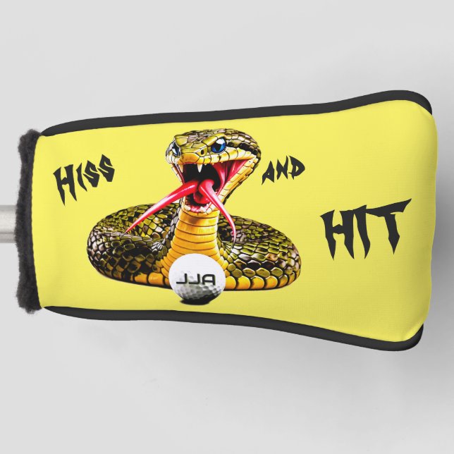 Fun Personalised Gift -snake Golf Head Cover (Front)