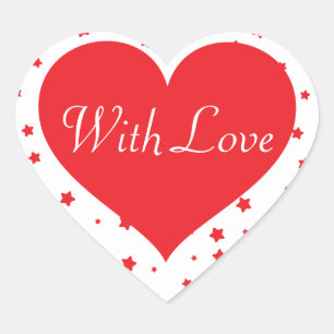 Fun Personalised Hearts With Love Stickers