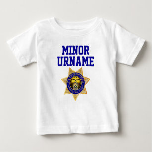 Fun Personalised Police/ Military Family Set Baby T-Shirt