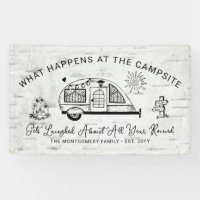 Fun Personalised Rustic Camping