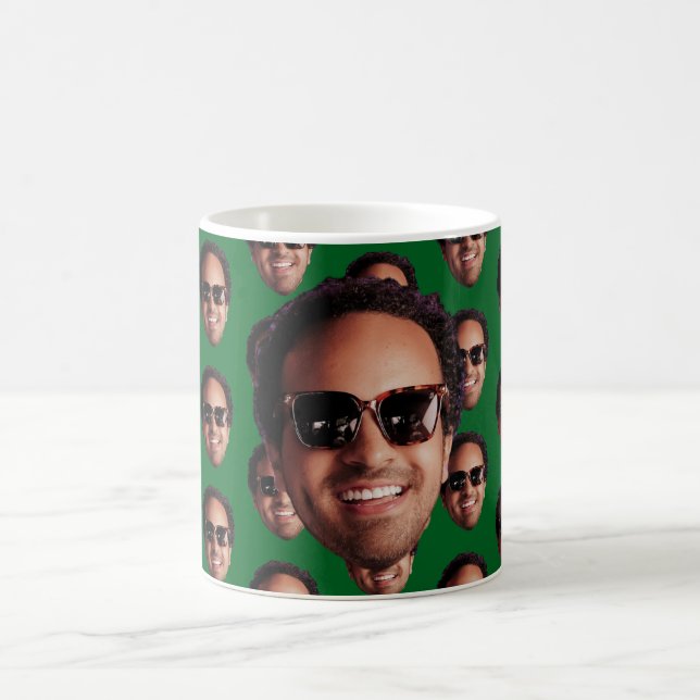 Fun Personalized Face Photo Coffee Mug (Center)