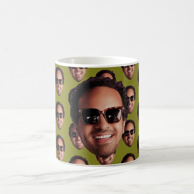 Fun Personalized Face Photo Coffee Mug (Center)