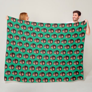 Fun Personalized Face Photo Fleece Blanket