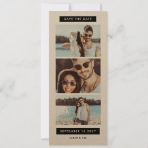 Fun Photo Booth Bookmark Theme Wedding Save The Date