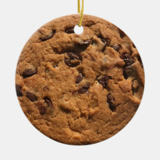 Fun photo Chocolate chip cookie Ceramic Tree Decoration