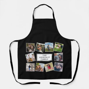 Fun Photo Collage Black and White Apron
