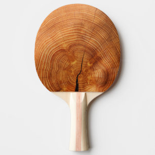 Fun photo of cut tree wood with split ping pong paddle