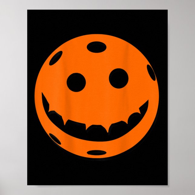 Fun Pickleball Halloween Pumpkin Back Print  (Front)