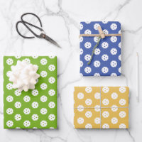 Fun Pickleball Pattern Blue Green Orange