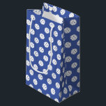 Fun Pickleball Pattern Blue White Sports Balls Small Gift Bag<br><div class="desc">Super fun gift bags featuring a pattern of white balls set against a blue background. Easily change the background colour. Great for pickleball birthday party gifts,  holiday gifts,  special events,  etc. Any pickleball player will love receiving a gift in this extra special bag.</div>