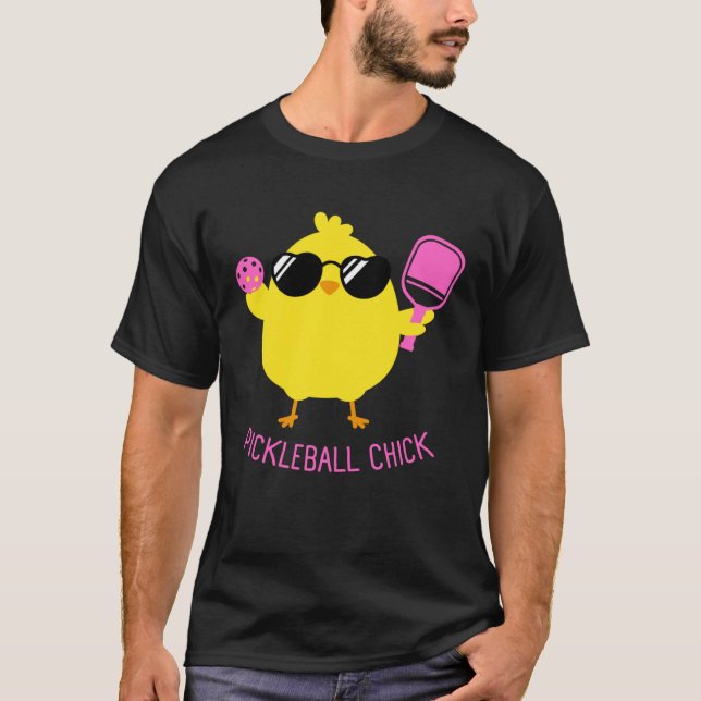 Fun Pickleball Shirts, PICKLEBALL CHICK Pullover H (Front)