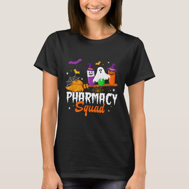 Fun Pills Pharmacy Squad Pharmacist Technician Hal T-Shirt (Front)