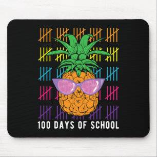 Fun Pineapple 100 Days Of School Teacher And Stude Mouse Pad
