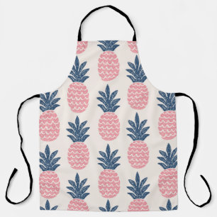 Fun pineapple seamless pattern apron