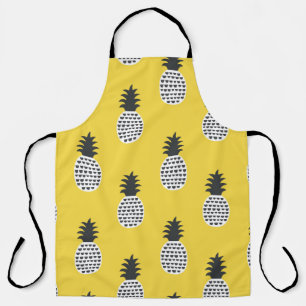 Fun pineapple seamless pattern apron