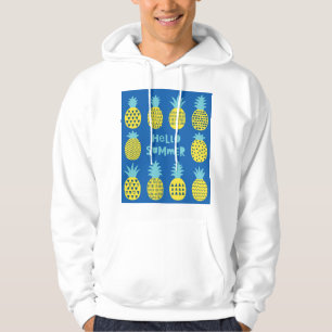 Fun Pineapple Vintage Card Design Hoodie
